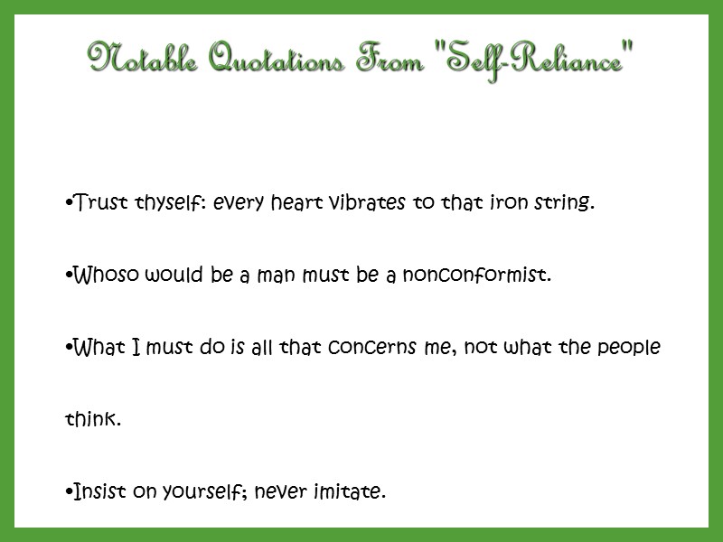 Notable Quotations From 